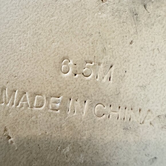 Steve Madden Taye Pearl Beaded Clear Strap Slip On Sandals Bridal Wedding 6.5 - Picture 7 of 10